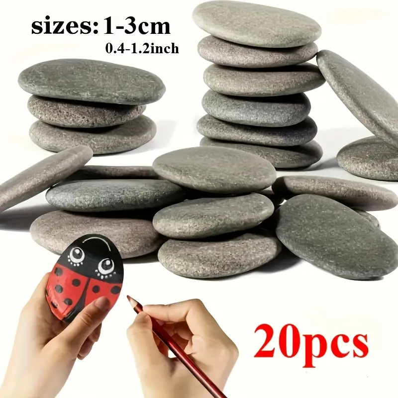 Aquarium Fish Types - 20Pcs 자연 강 바위 회색-검은 색