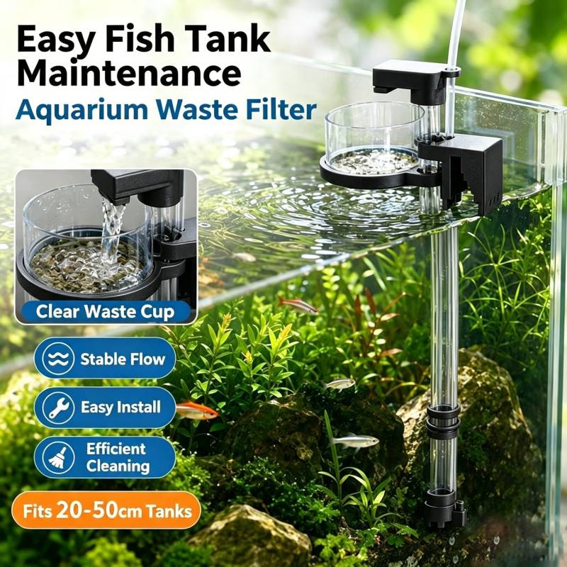 Aquarium Fish Maintenance - 분리형 에어 리프트 수족관 물고기 배설물
