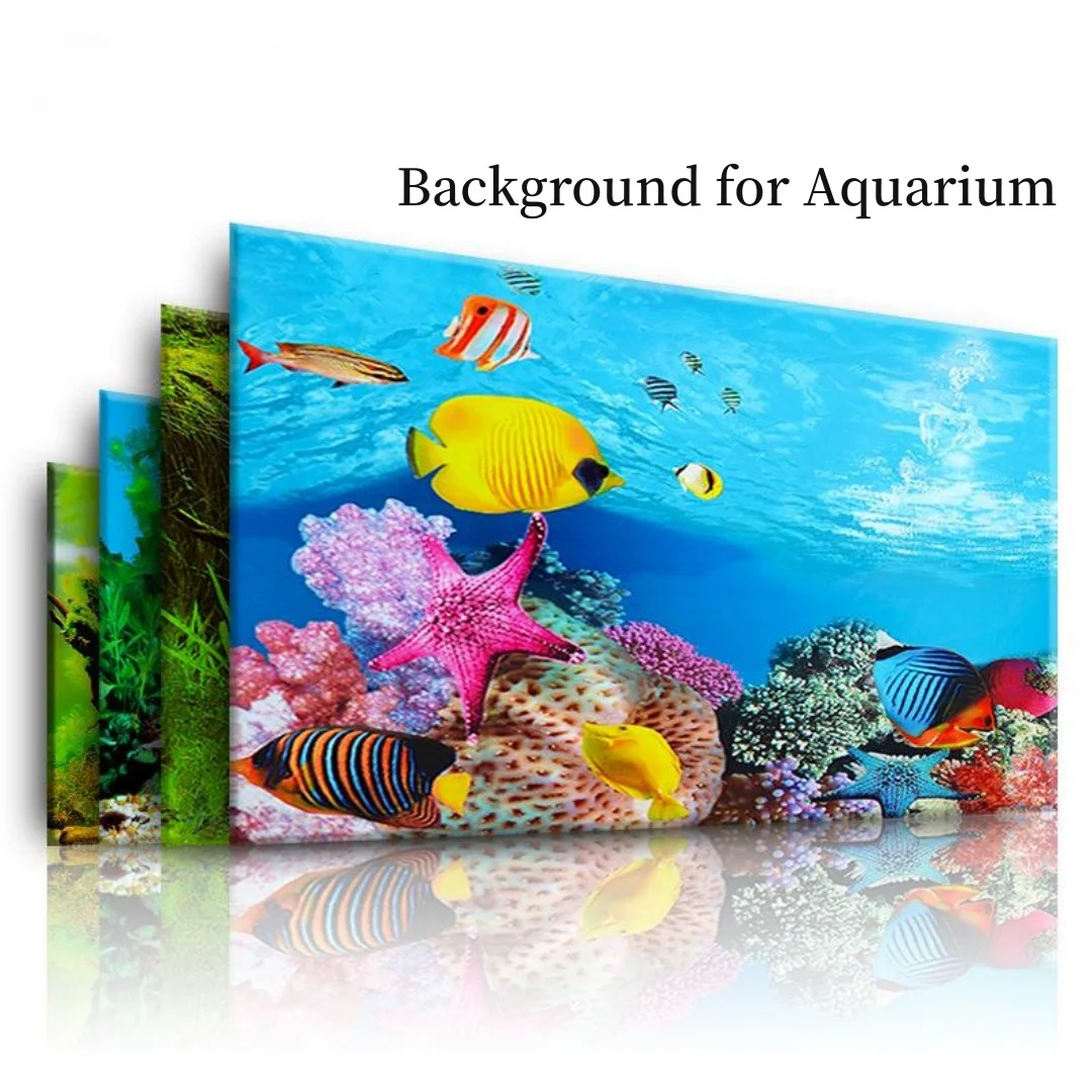 Aquarium Fish Only - 배경 수족관 3D 스티커 포스터 장식,