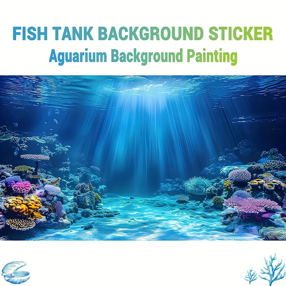 Aquarium Fish Background - 수족관 배경화면 물고기 탱크 스티커, 해수/담수