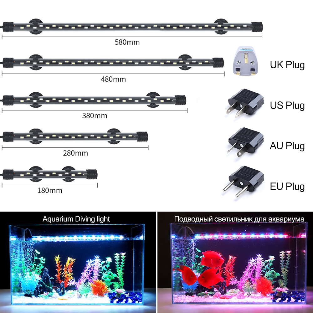 Aquarium Fish Only - 90-260V 수족관 빛 LED 방수 물고기