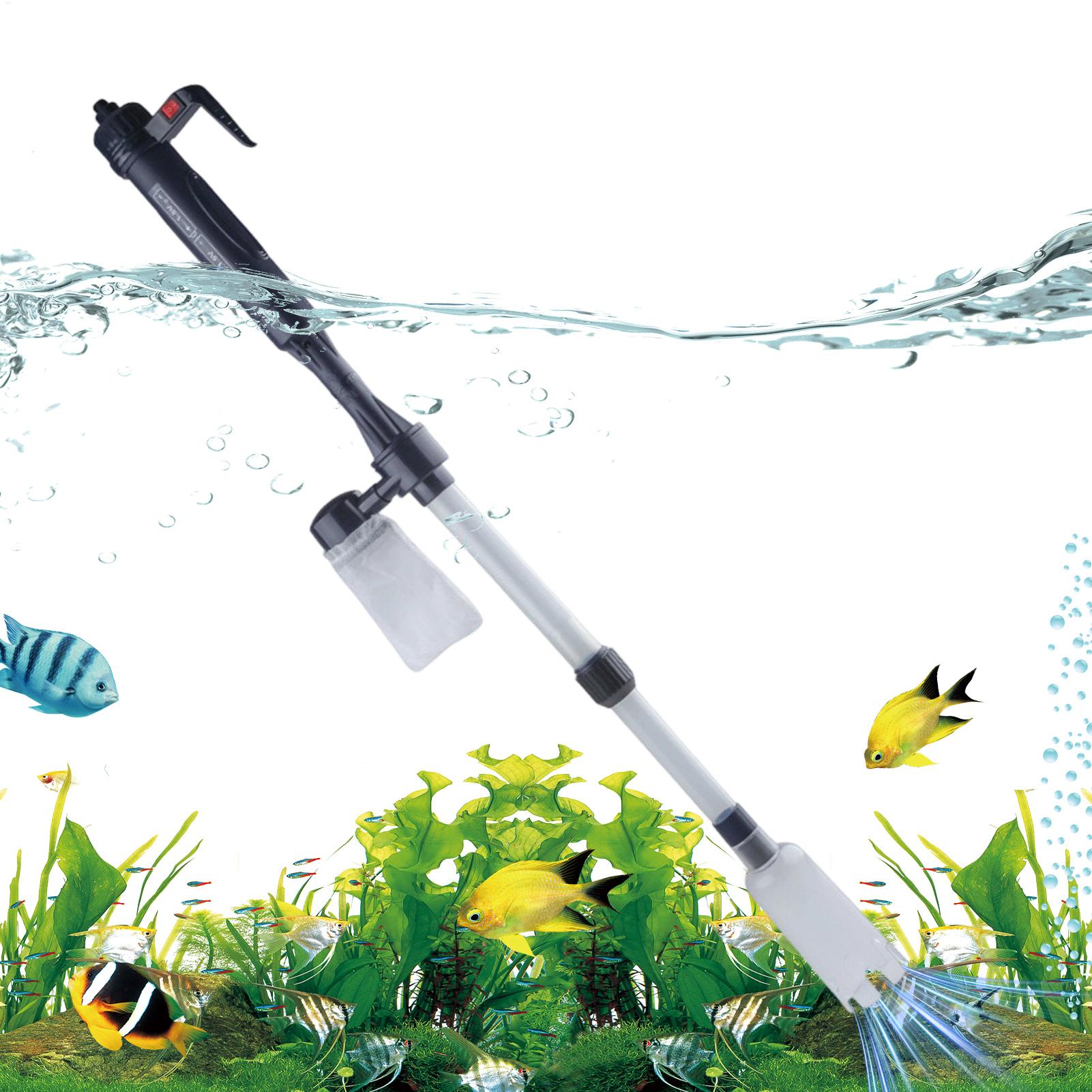 Aquarium Fish Maintenance - 수족관 진공 청소기 조절식 텔레스코픽 USB