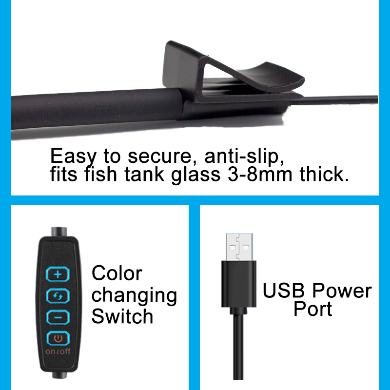 USB 수족관 LED 램프 어항 조명 장식 수생 식물  - Aquarium Fish Only 리뷰 및 가격