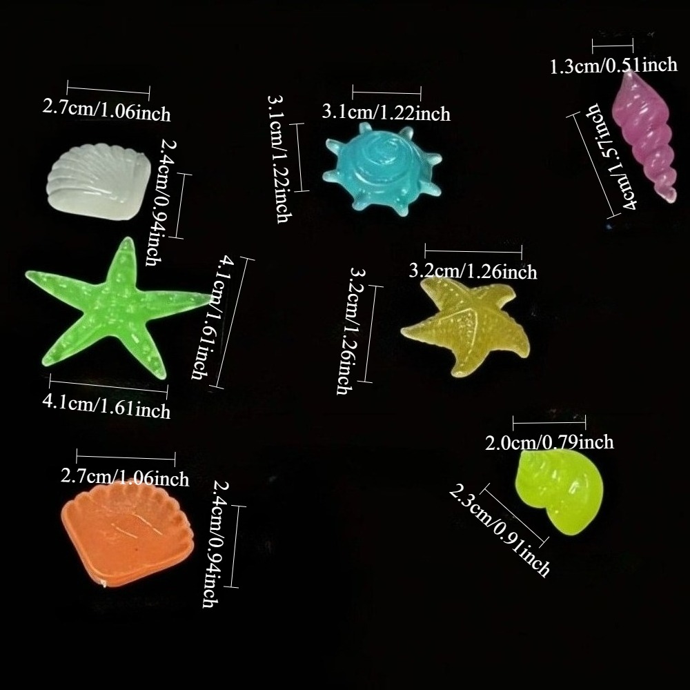 빛나는 해양석, 형광 조개껍데기, 화려한 불가사리 -  - Aquarium Fish Only 리뷰 및 가격