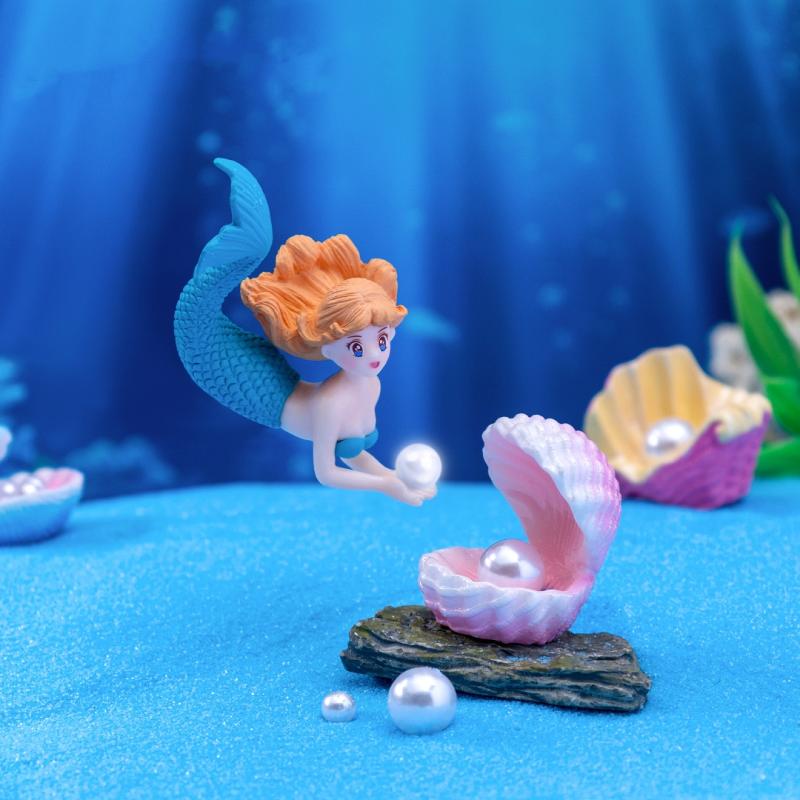 4Pcs 플라스틱 물고기 탱크 작은 인어 장식품 미니어 - Aquarium Fish Only 리뷰 및 가격
