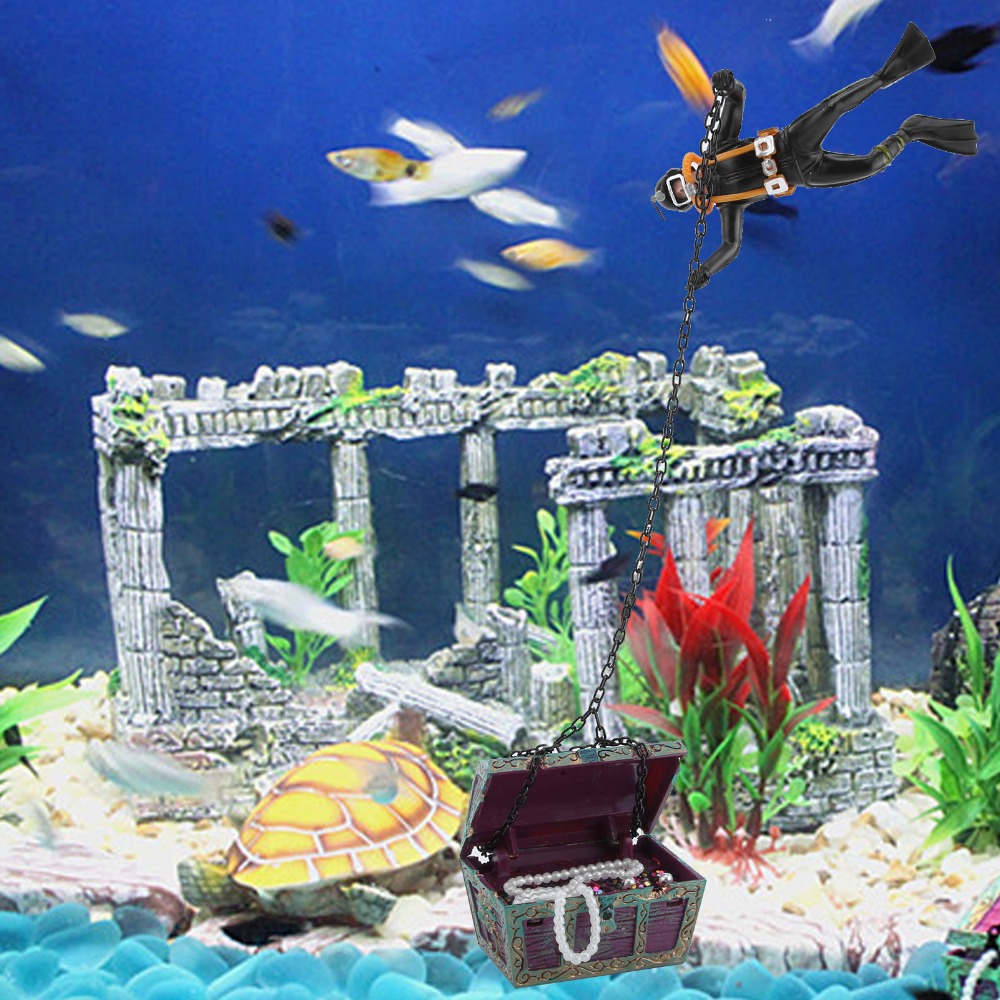 레진 수족관 장식품 공기 작동식 실물 크기 어항 장식  - Aquarium Fish Background 리뷰 및 가격