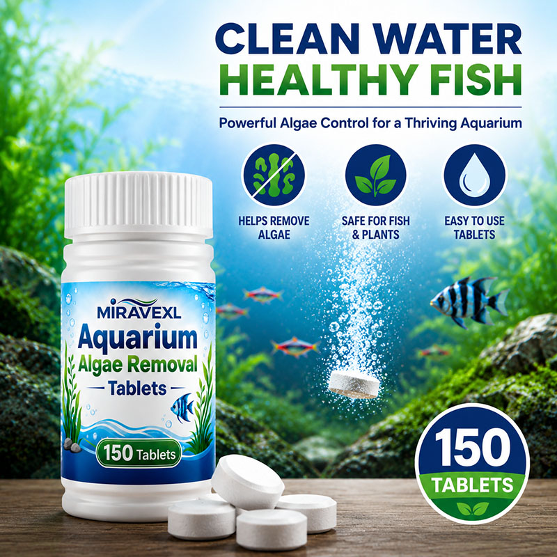 미라베엑스엘 150 수족관 조류 제거 정제, 안전한 조 - Aquarium Fish Maintenance 리뷰 및 가격