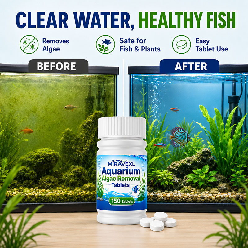미라베엑스엘 150 수족관 조류 제거 정제, 안전한 조 - Aquarium Fish Maintenance 리뷰 및 가격