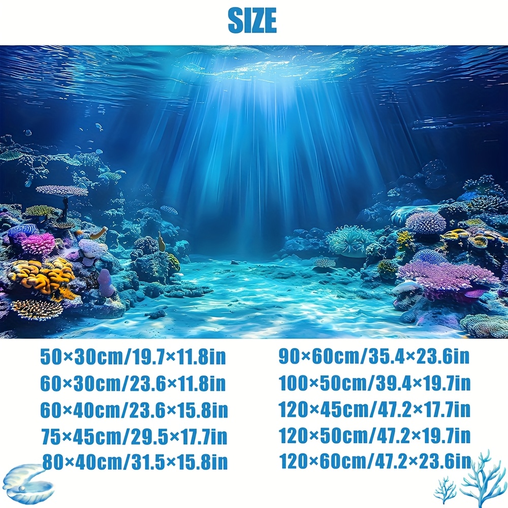 수족관 배경화면 물고기 탱크 스티커, 해수/담수 수족관 - Aquarium Fish Background 리뷰 및 가격