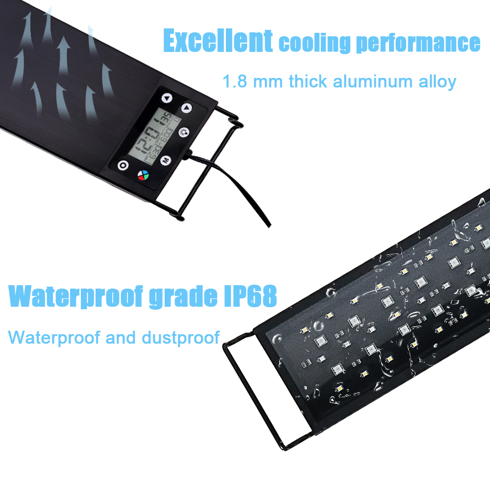 30-60cm 어항용 24시간 풀 스펙트럼 LED 조명 - Aquarium Fish Only 리뷰 및 가격