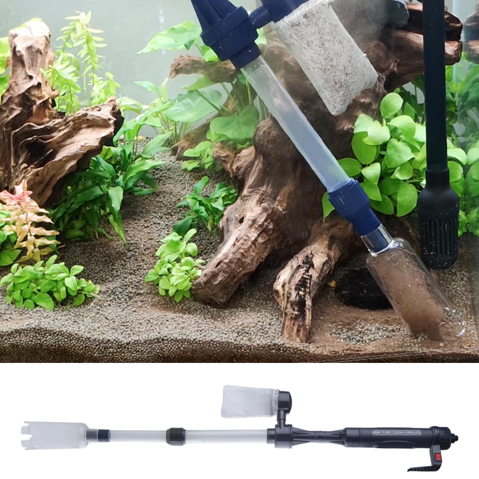 수족관 진공 청소기 조절식 텔레스코픽 USB 휴대용 수 - Aquarium Fish Maintenance 리뷰 및 가격